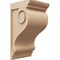 Ekena Millwork 10"W x 10"D x 20"H Wide Scroll Rough Cedar Woodgrain TimberThane Corbel, Primed Tan CORUR10X10X20SCRRCPR - alternate 1